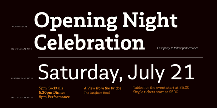 Multiple fonts from Latinotype - Text samples