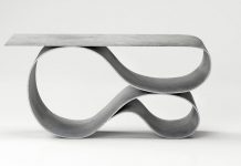 Concrete Canvas table by Neal Aronowitz.