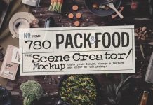 Packaging and food mockups created by Aleksey Belorukov.