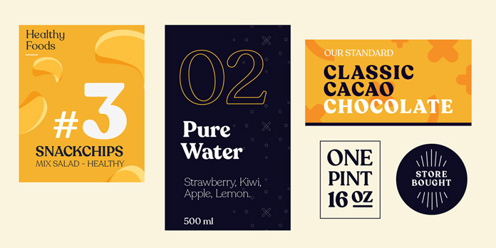 Recoleta font family - examples of use.