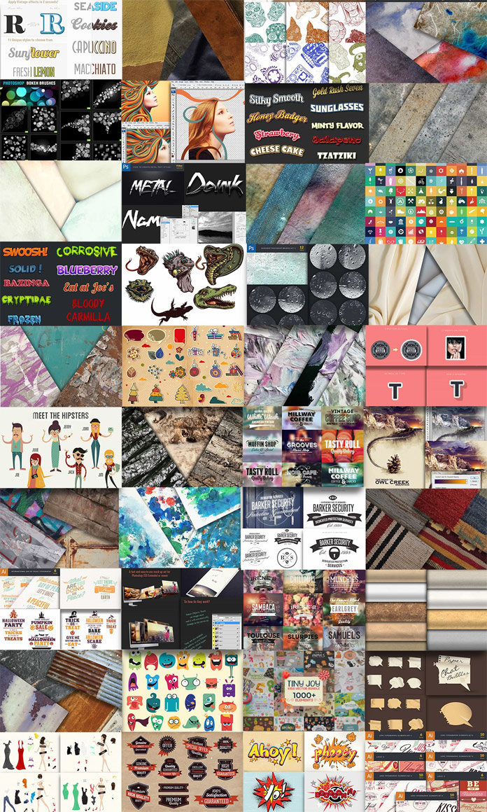 The Pixelo Mighty Design Bundle includes over 4000 products for graphic designers.