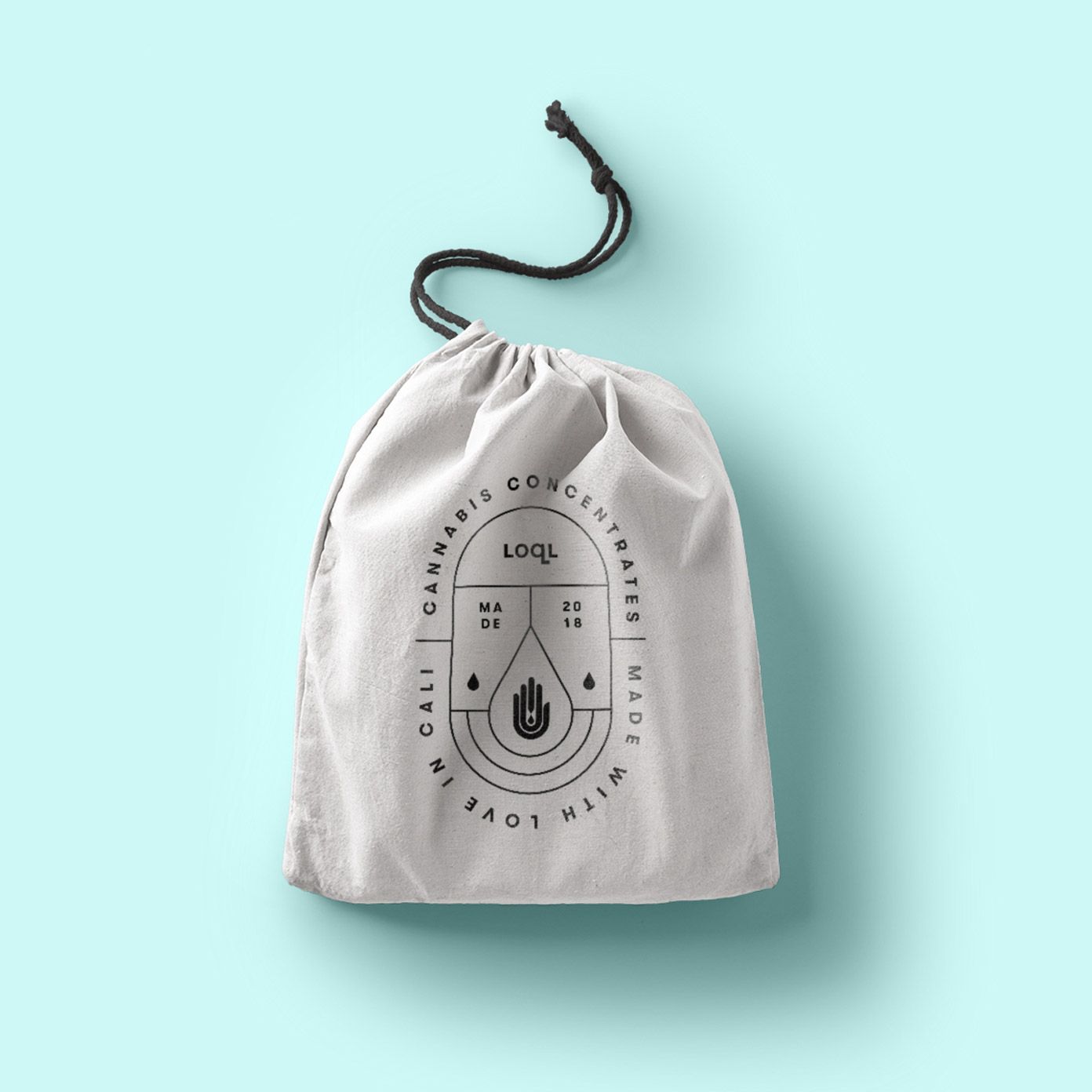 LOQL Canvas bag emblem