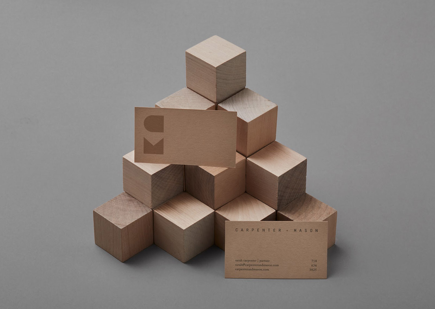 CARPENTER + MASON brand identity by LMNOP Creative.