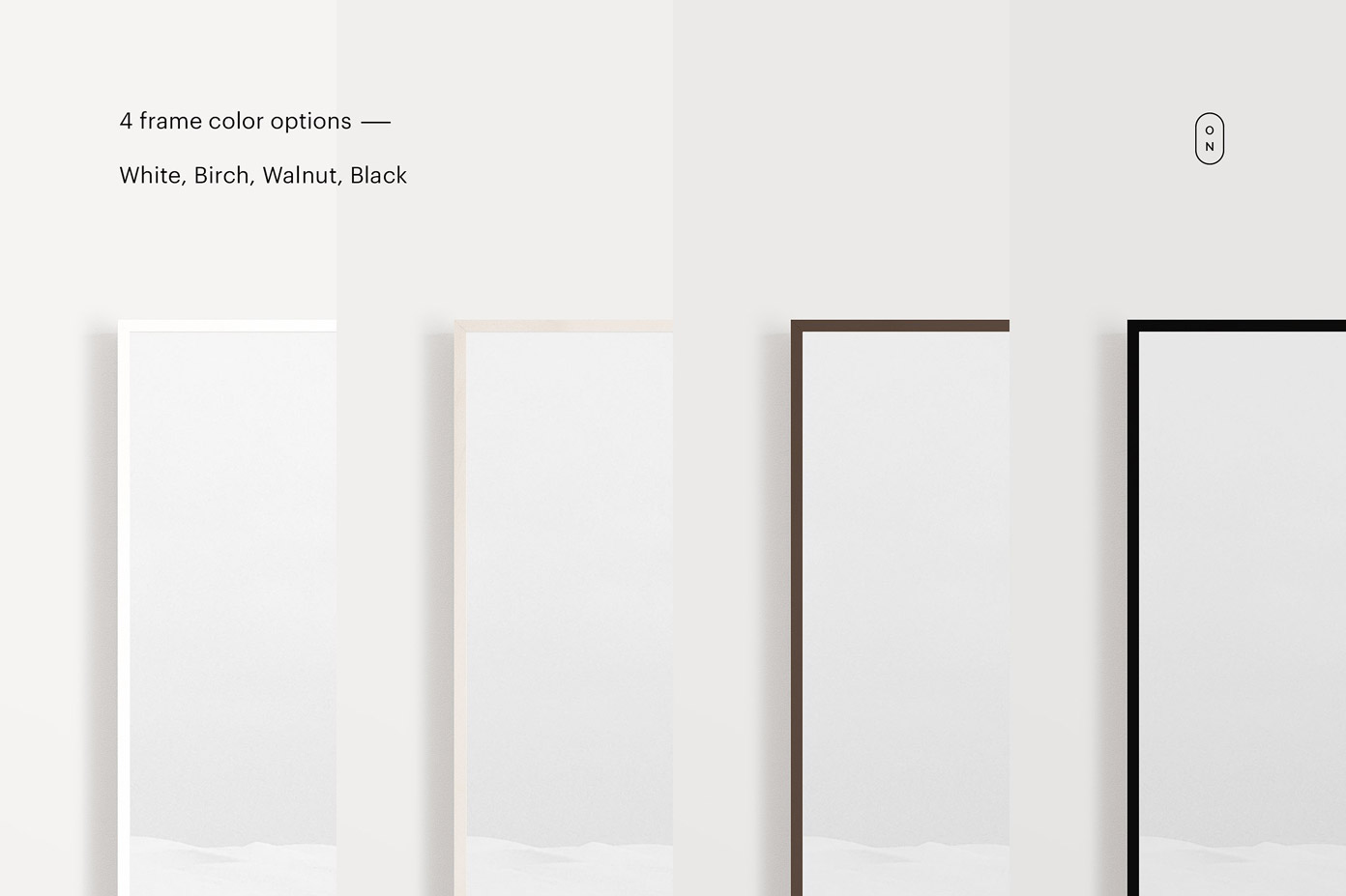 Frame color options.