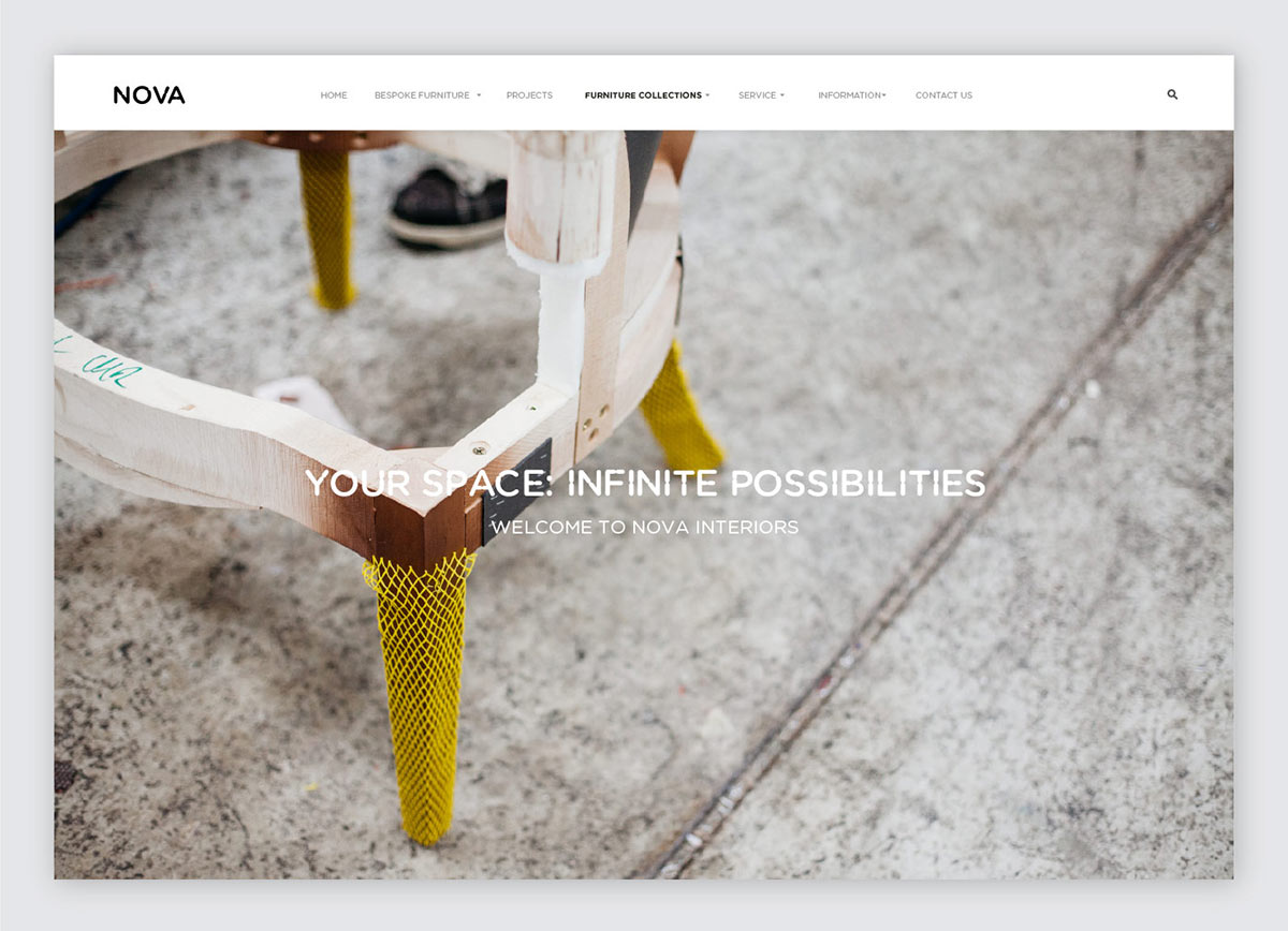 Nova Interiors branding by Side by Side.