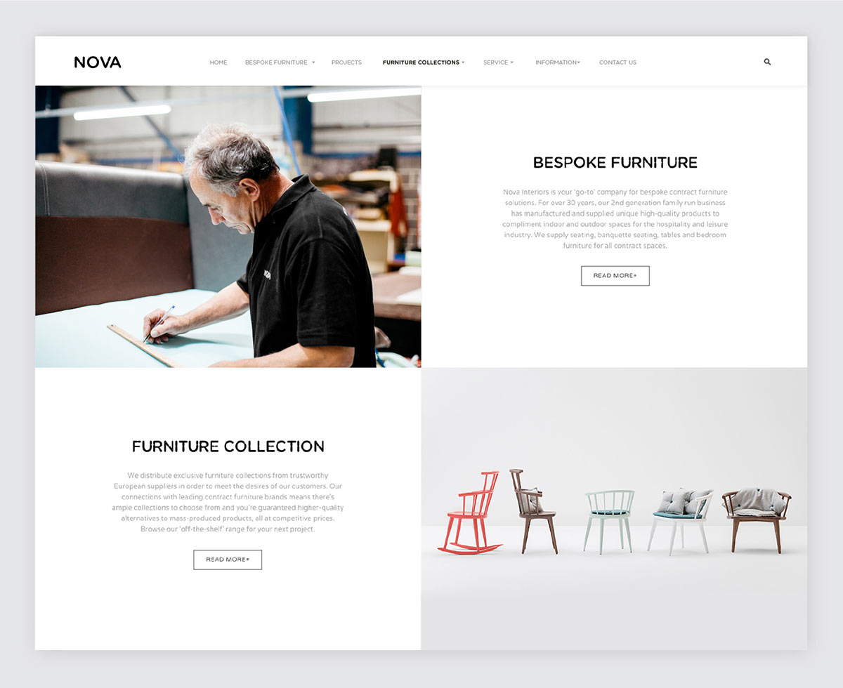 Nova Interiors branding by Side by Side.