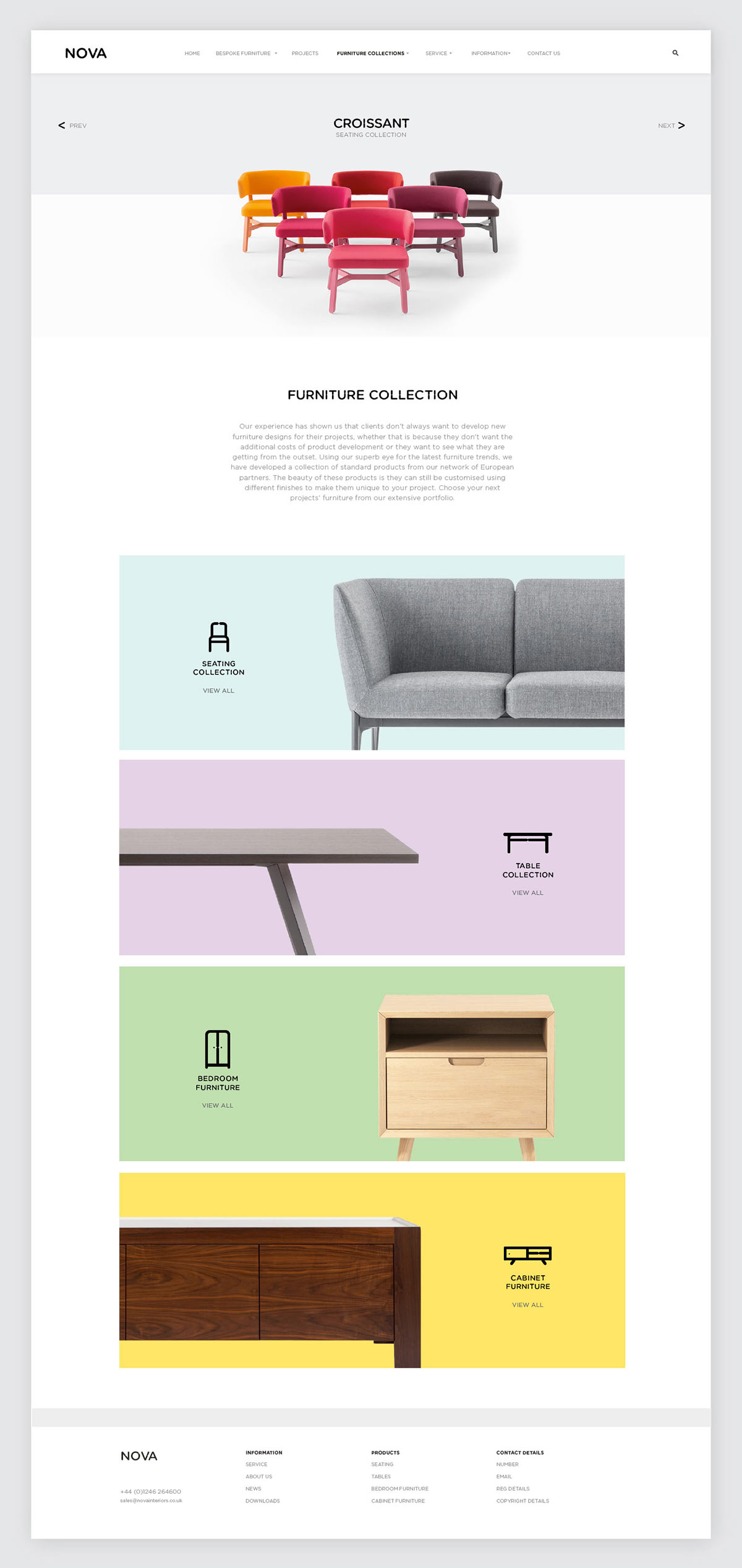 Nova Interiors branding by Side by Side.
