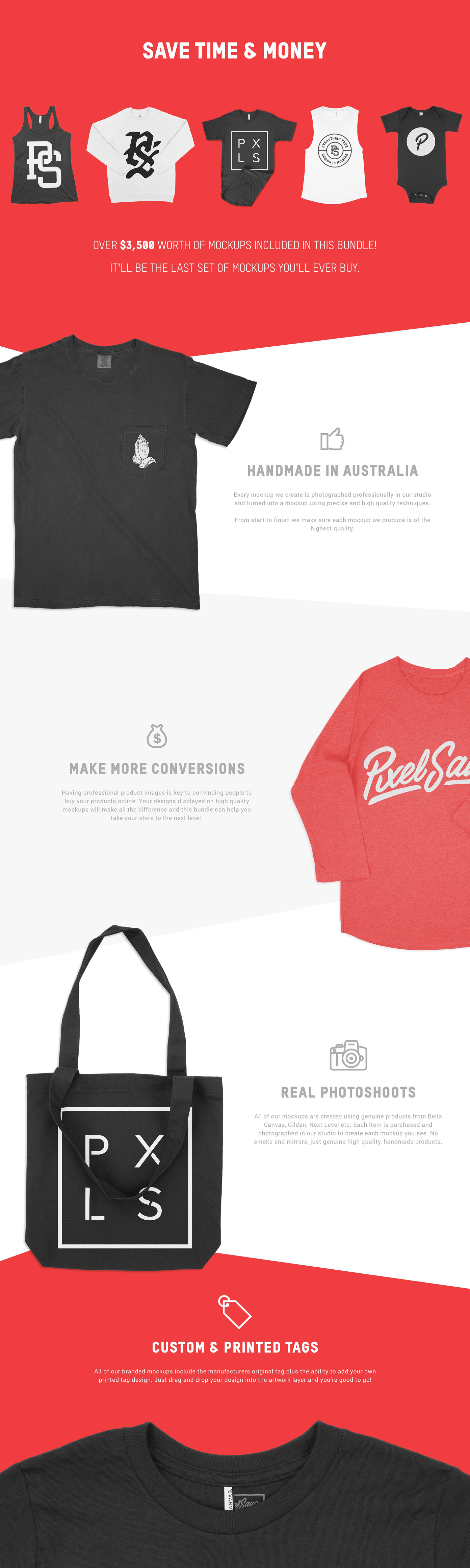 Apparel Mockups Bundle