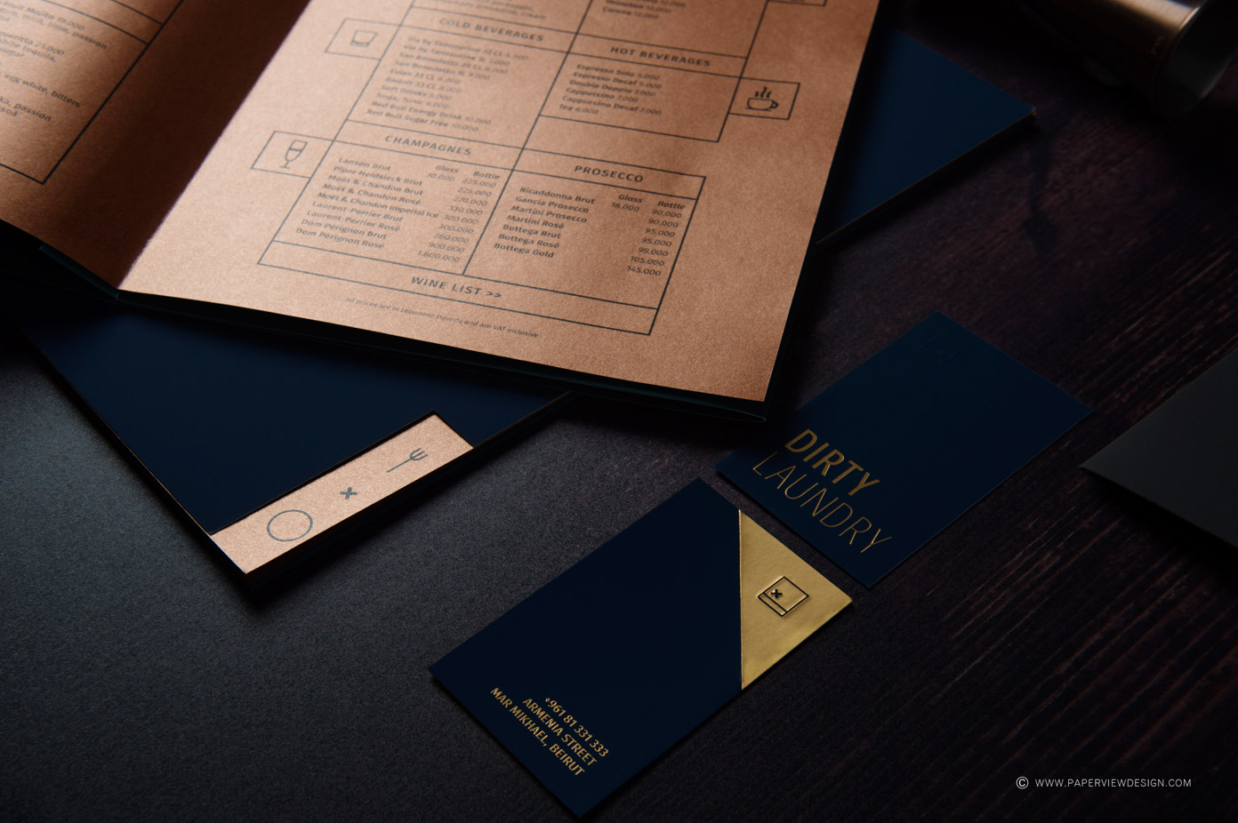 Dirty Laundry branding by PaperView.