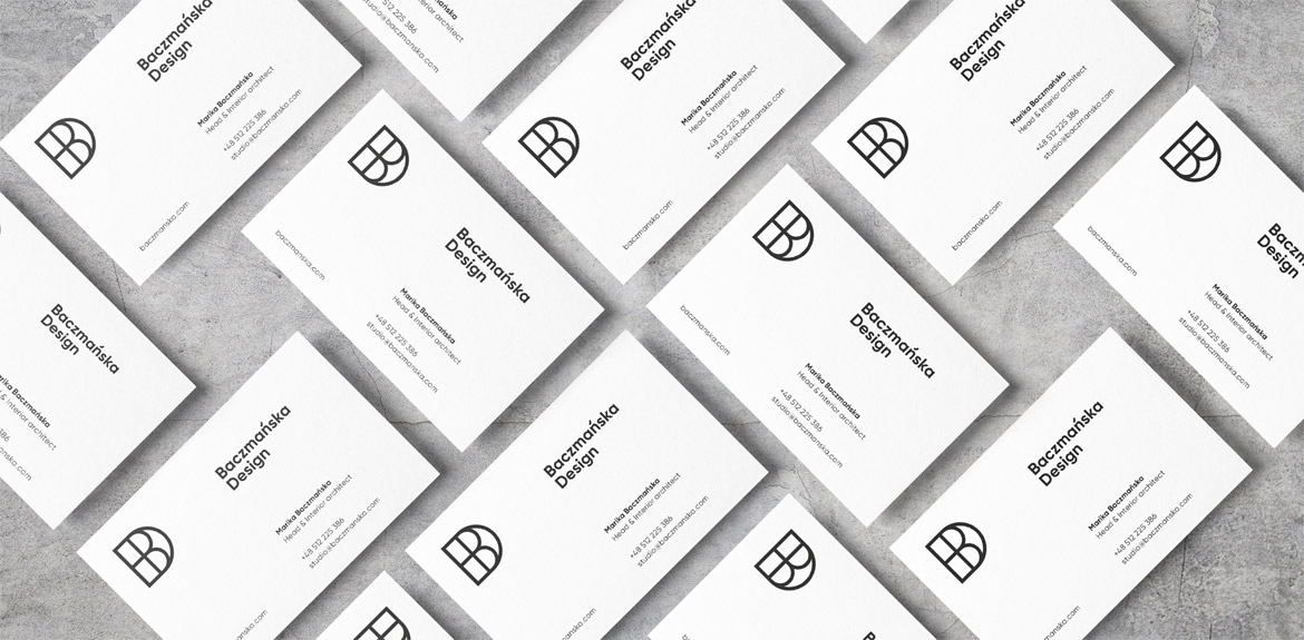 Corporate identity for Baczmańska Design created by Fromsquare Studio.