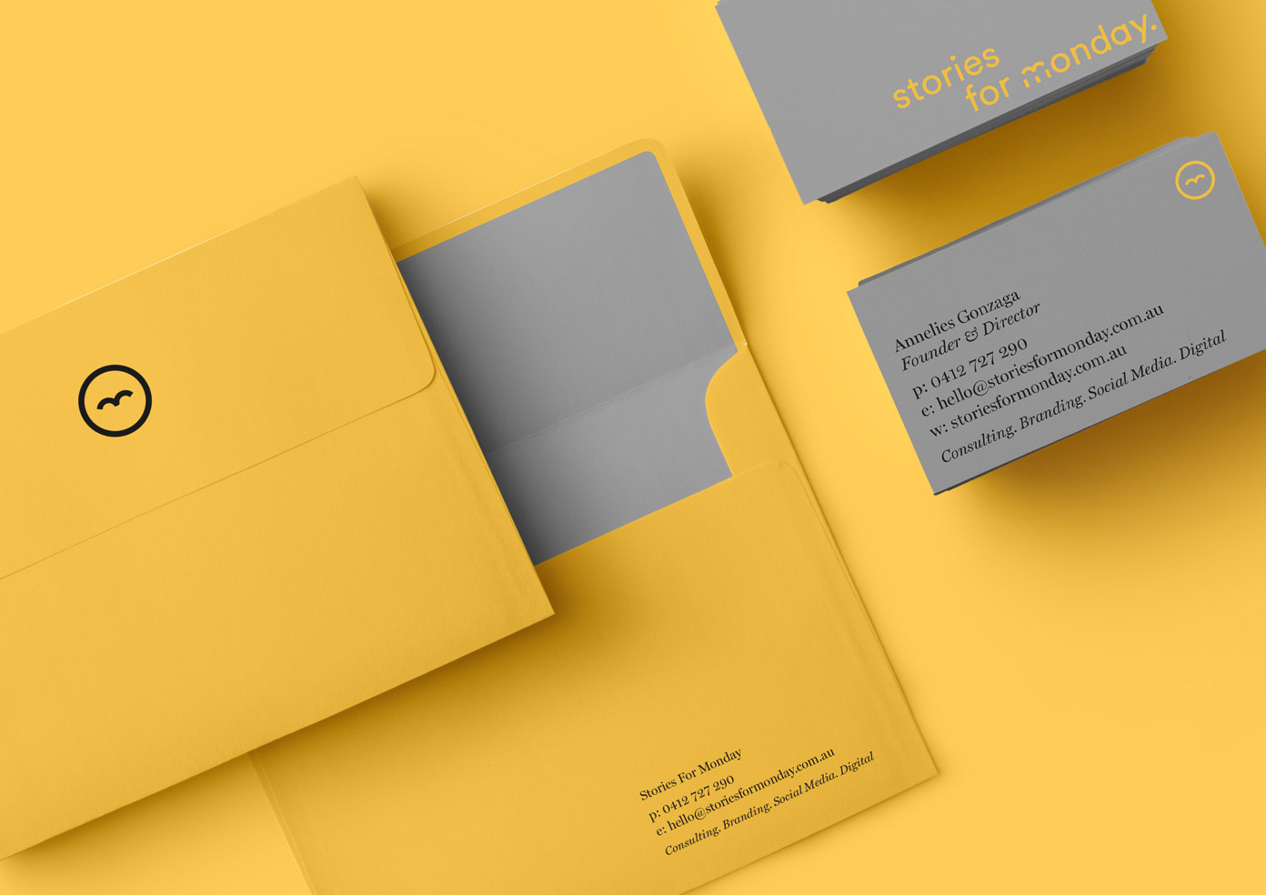 Stories For Monday branding by Madelyn Bilsborough Stories For Monday branding by Madelyn Bilsborough