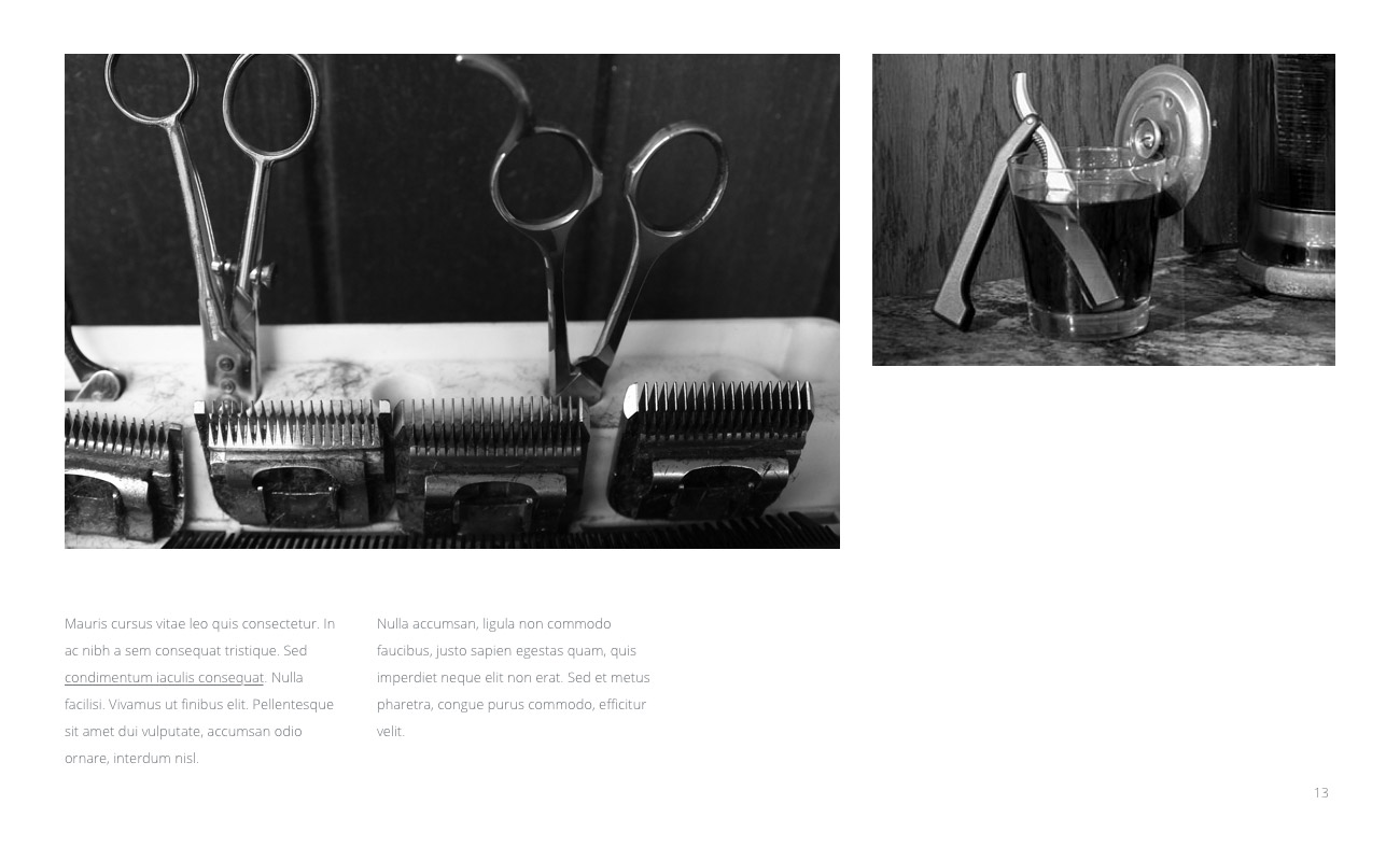 Houston Barbershop branding by graphic designer Hoo