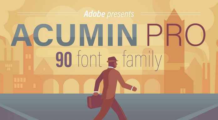 Acumin Pro font family from Adobe.