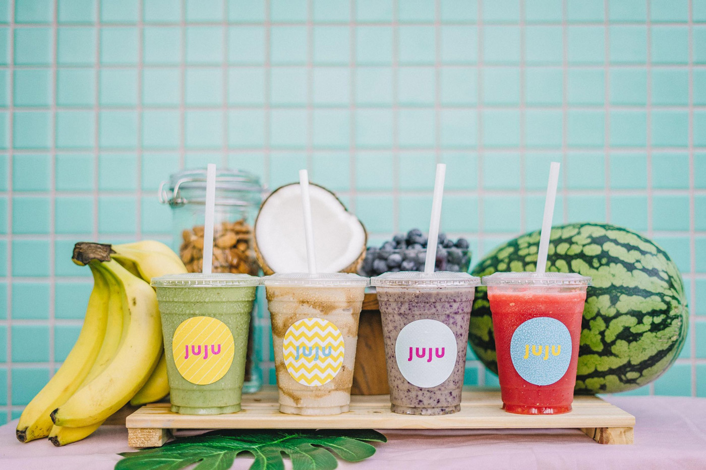Food and beverage branding by Fable for JUJU. Food and beverage branding by Fable for JUJU.
