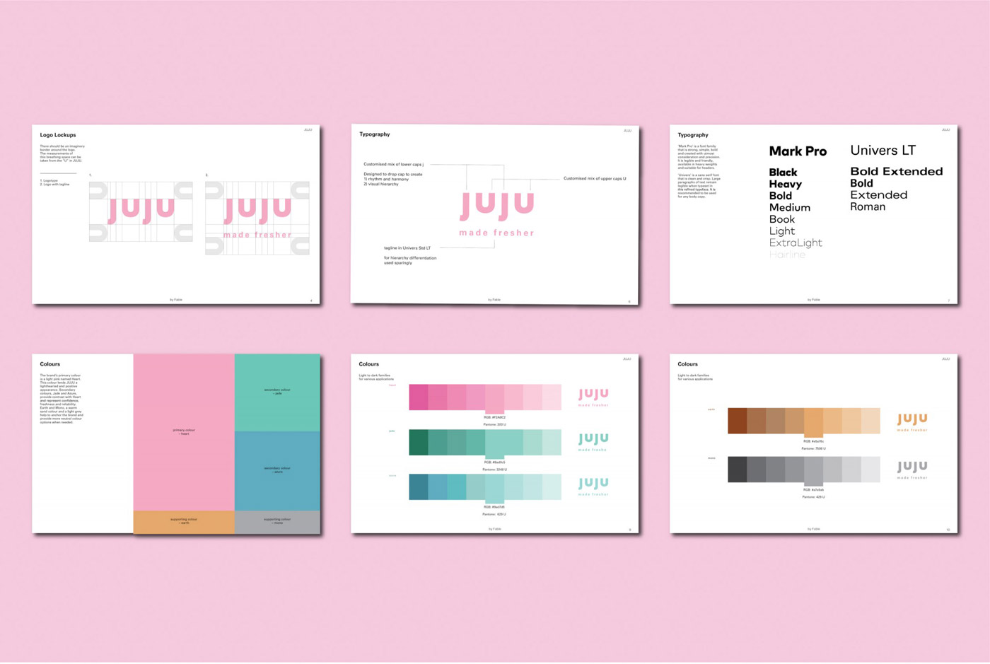 Food and beverage branding by Fable for JUJU. Food and beverage branding by Fable for JUJU.