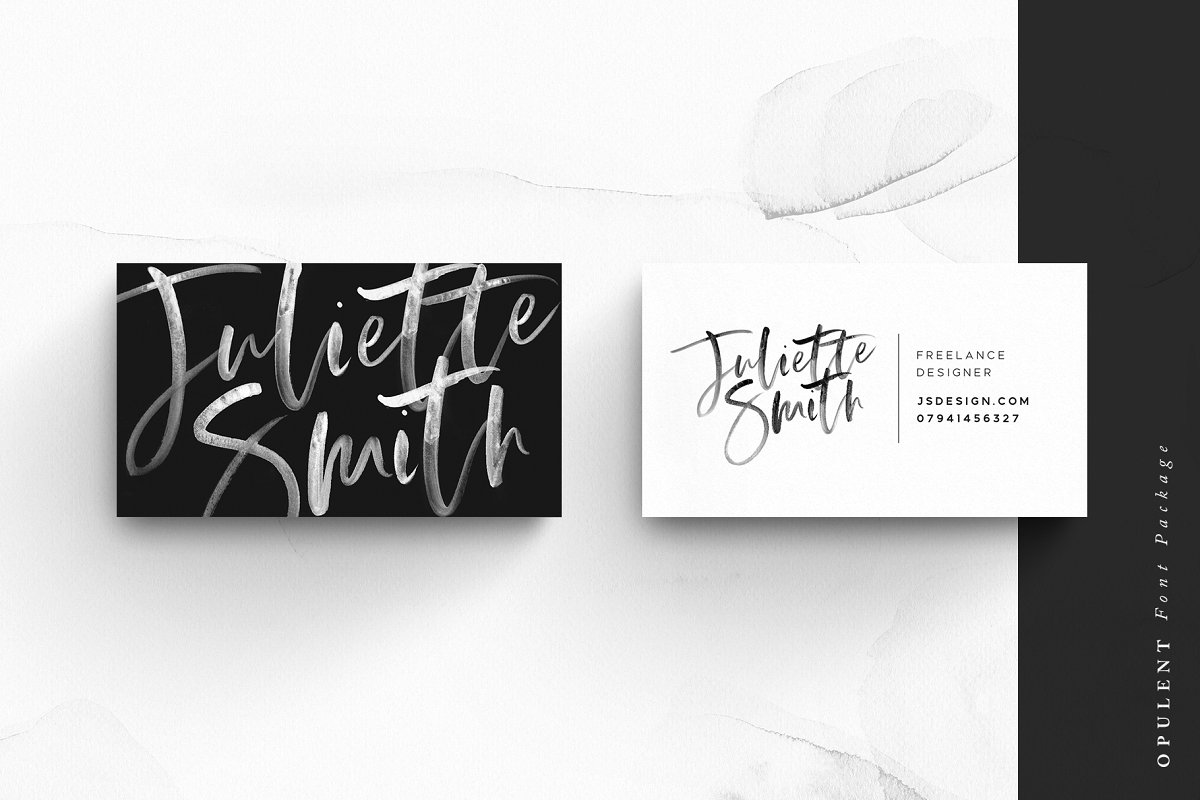 Opulent font + SVG style by Sam Parrett.