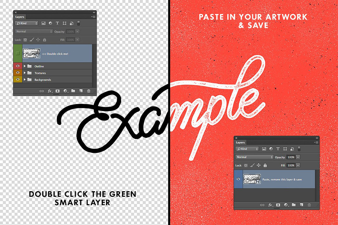 TexturePress - Textured ink stamp effects for Adobe Photoshop.