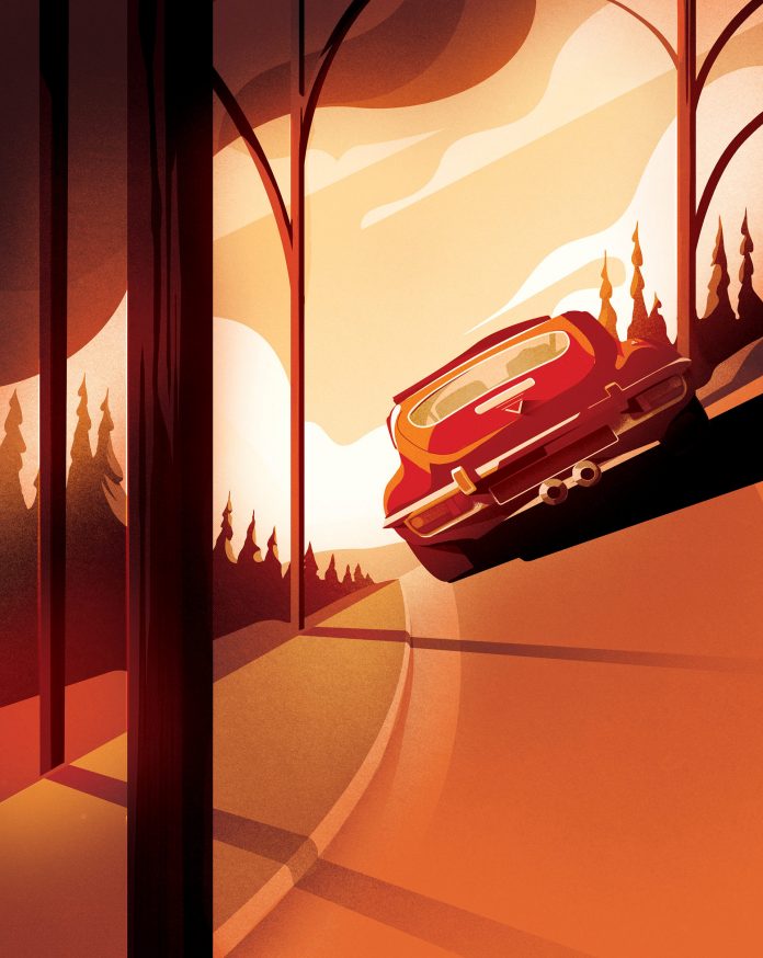 Transport and travel illustrations from 2018 by Charlie Davis