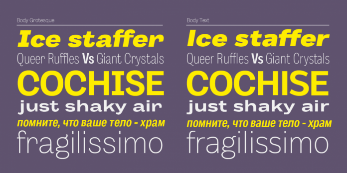 Body font family from Zetafonts