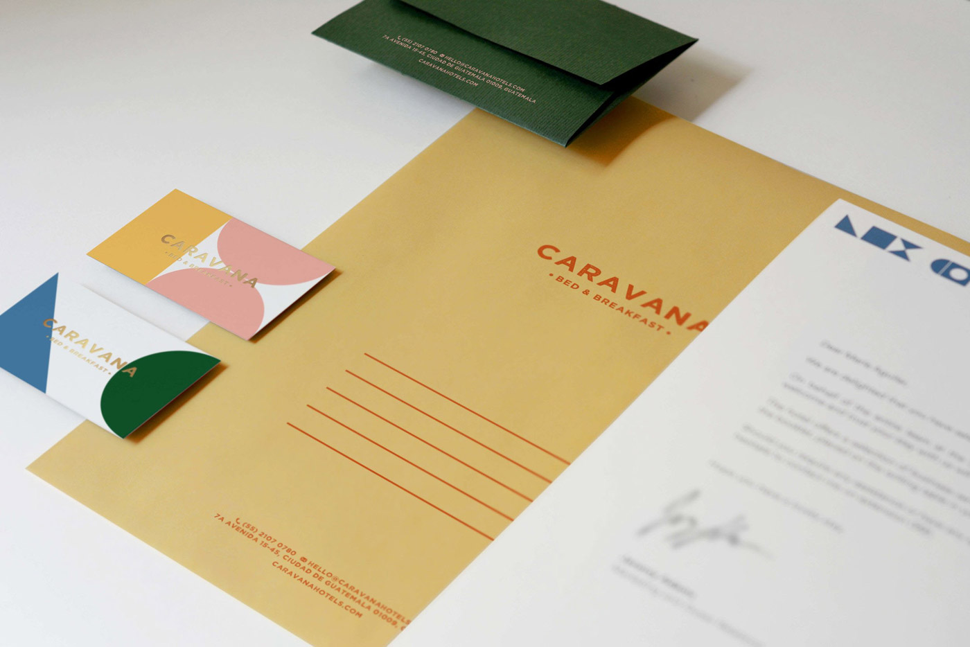 CARAVANA Bed & Breakfast branding by Panel Studio CARAVANA Bed & Breakfast branding by Panel Studio