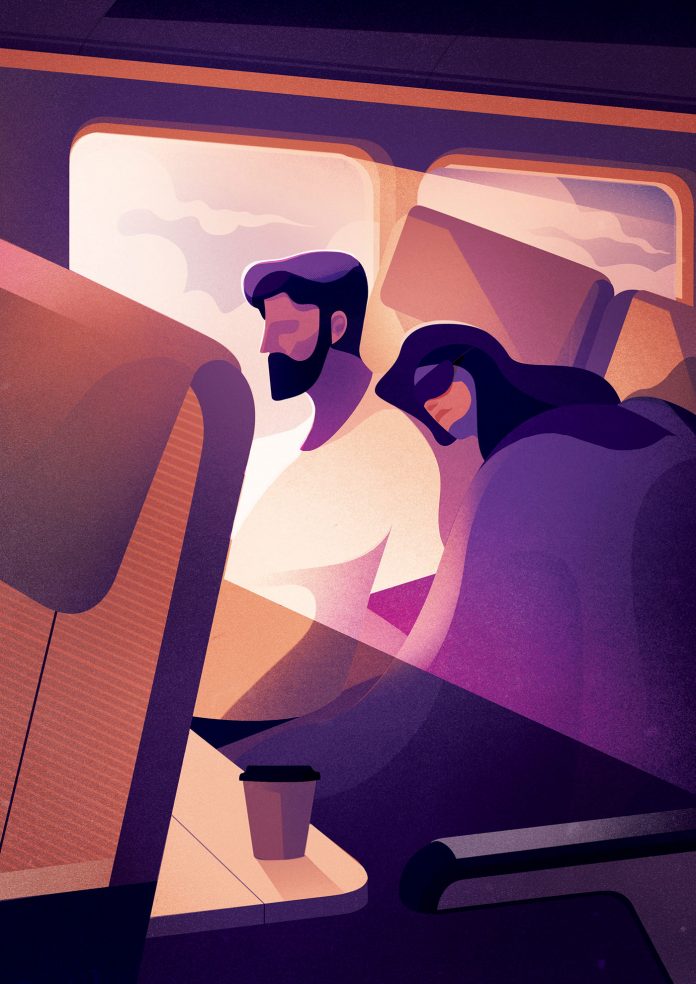 Transport and travel illustrations from 2018 by Charlie Davis