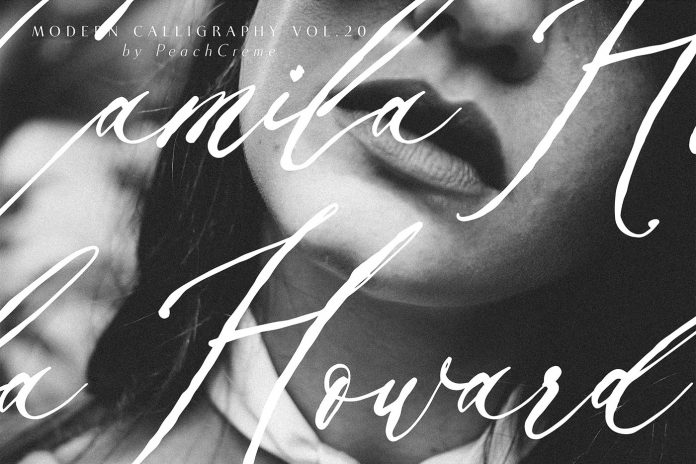 Balzak font - organic calligraphy by Gulya Ju of studio PeachCreme