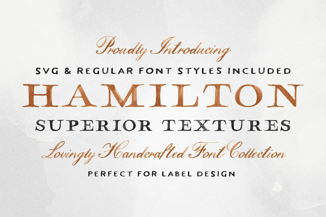 Hamilton SVG font Hamilton SVG font
