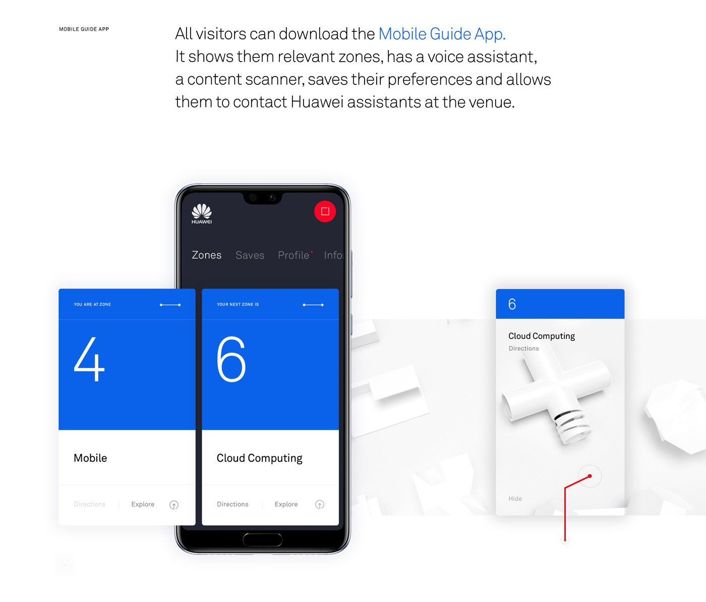 Huawei Exhibition UI design concept by Marcus Brown.
