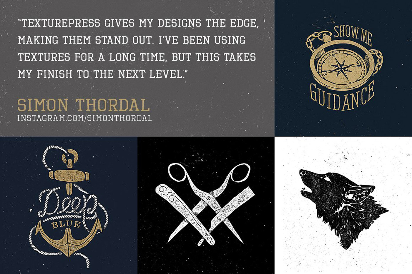 TexturePress - Textured ink stamp effects for Adobe Photoshop.