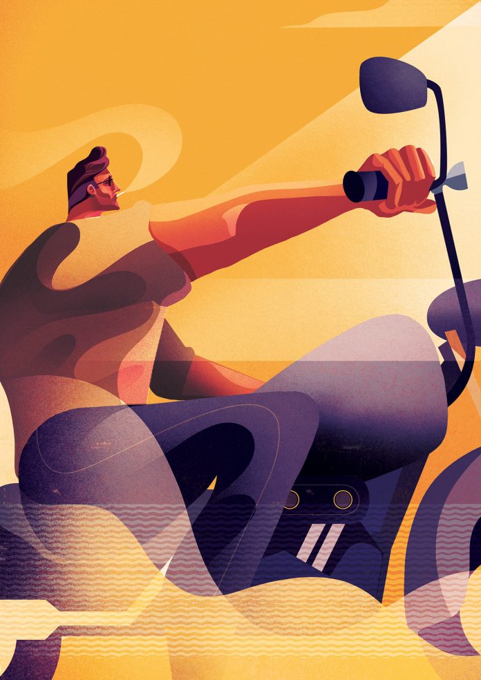 Transport and travel illustrations from 2018 by Charlie Davis