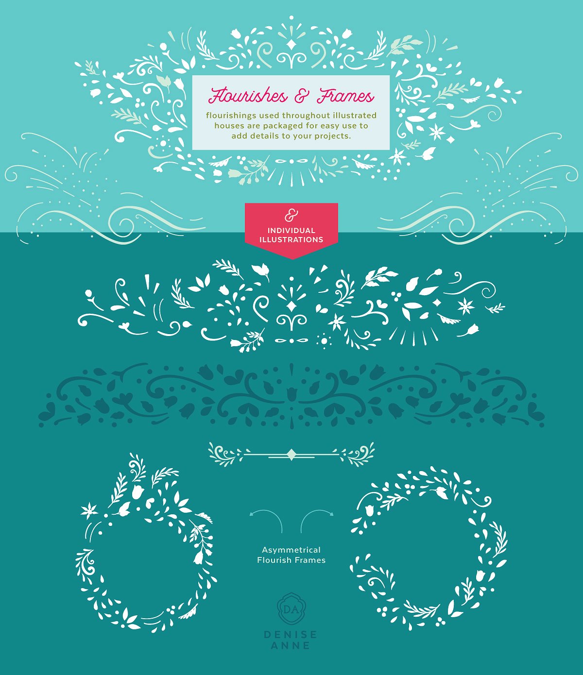 Decorative flourishes and frames