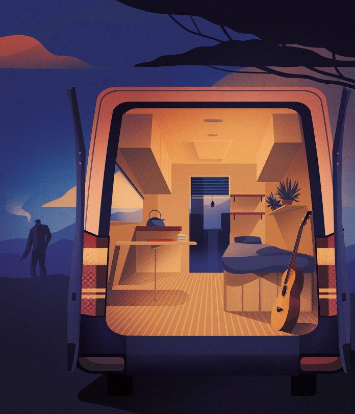 Transport and travel illustrations from 2018 by Charlie Davis
