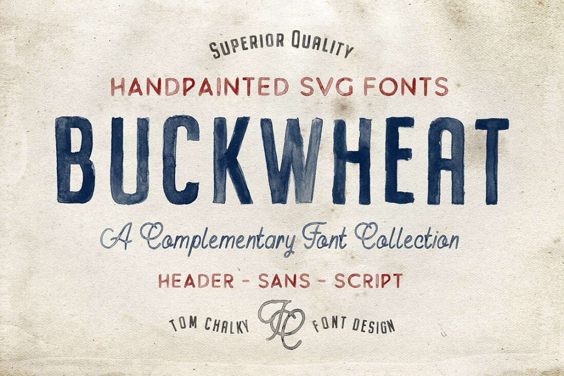Buckwheat SVG font Buckwheat SVG font