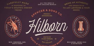 Spencer & Sons Hilborn fonts bundle.