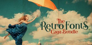 Retro Fonts Giga Bundle