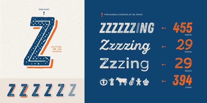 Zing Rust font family from Fontfabric