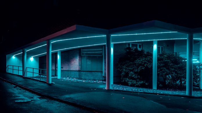 After Dark—urban and industrial photographs taken by John Drossos.