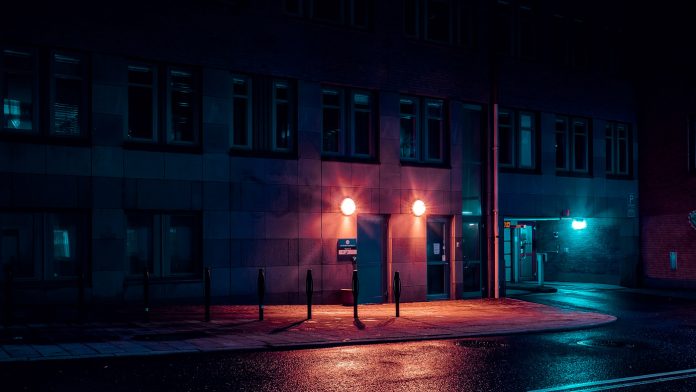 After Dark—urban and industrial photographs taken by John Drossos.