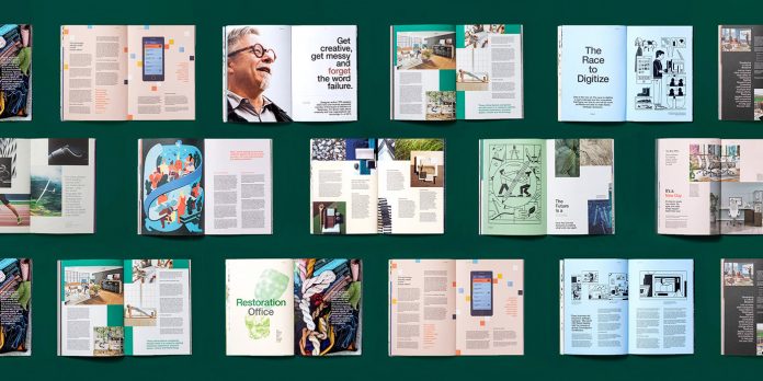 Steelcase 360 Magazine - redesign by Hybrid Design