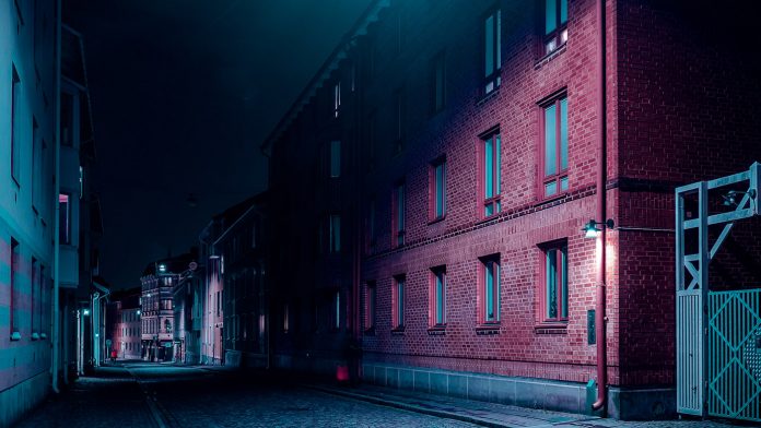 After Dark—urban and industrial photographs taken by John Drossos.