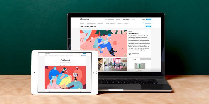 Steelcase 360 Magazine - redesign by Hybrid Design