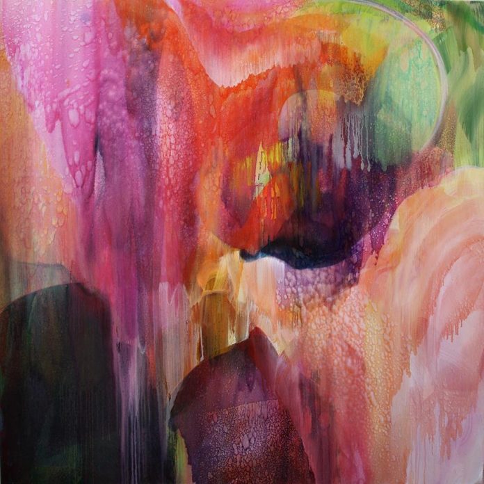 Ian Greig, Bring to me this blessed day, oil on canvas, 170 x 170 cm (framed)