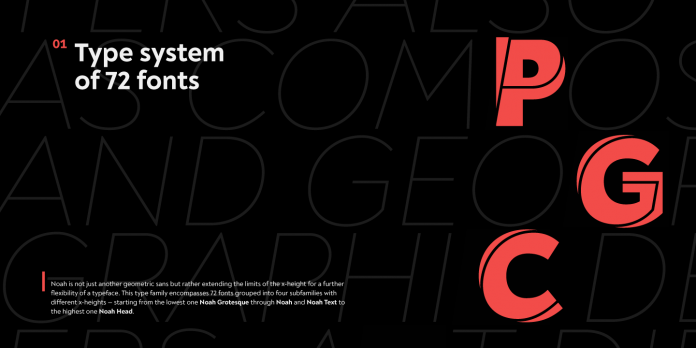 Noah type system by Fontfabric