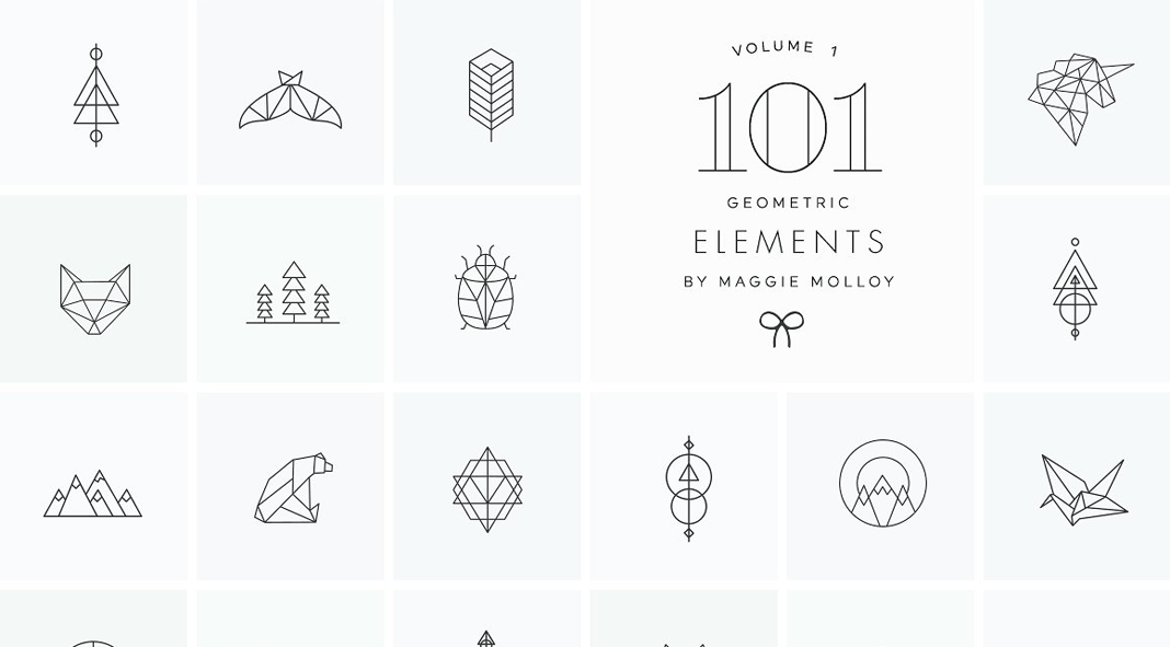 101 Geometric Logo Elements by Maggie Molloy 101 Geometric Logo Elements by Maggie Molloy