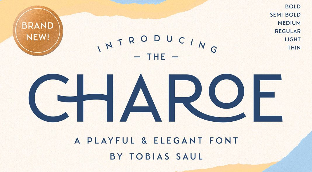 Charoe typeface plus extras by Tobias Saul