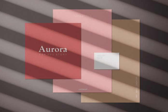Aurora - mockup kit scene creator from studio Cavisual.