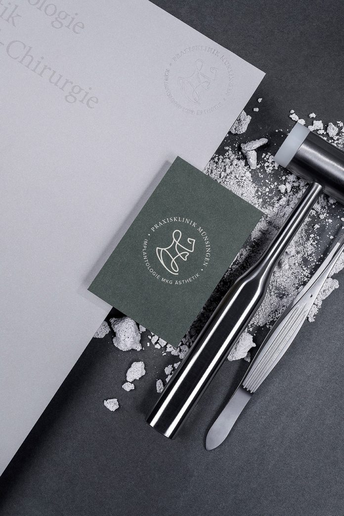 Clinic branding by Hochburg Design for Praxisklinik.