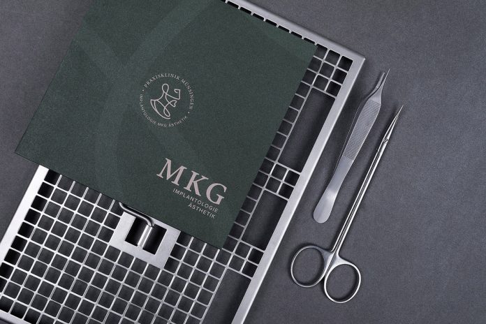 Clinic branding by Hochburg Design for Praxisklinik.