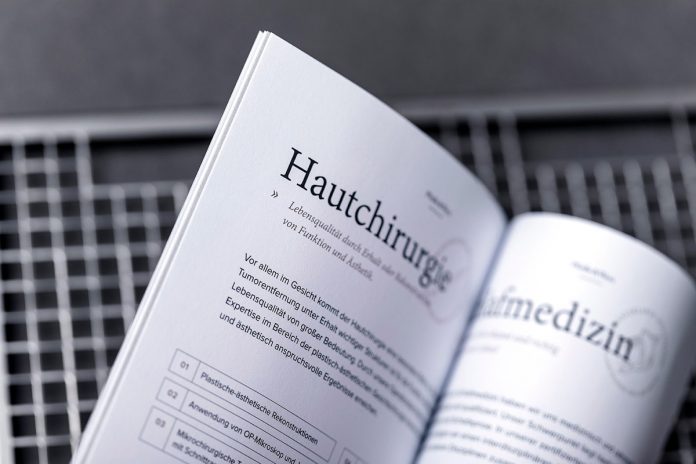 Clinic branding by Hochburg Design for Praxisklinik.