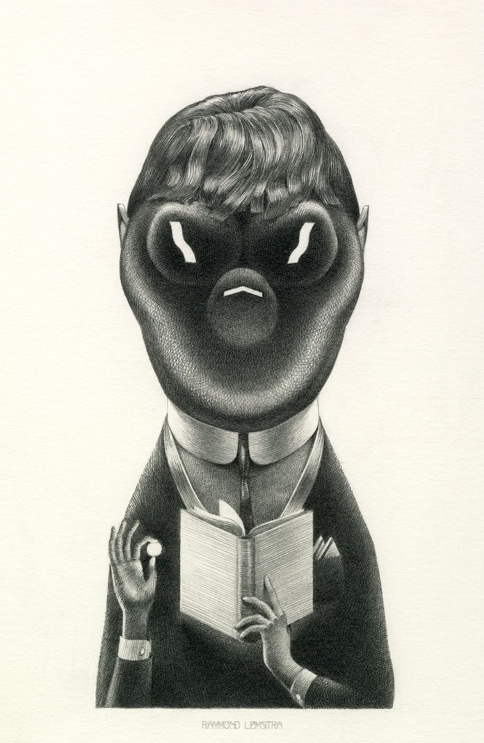 Raymond Lemstra, Pearl - graphite on paper